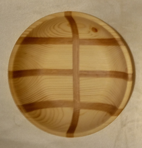 Hand turned oak pine - hand, w