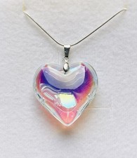 Stunning Ab white Murano Glass