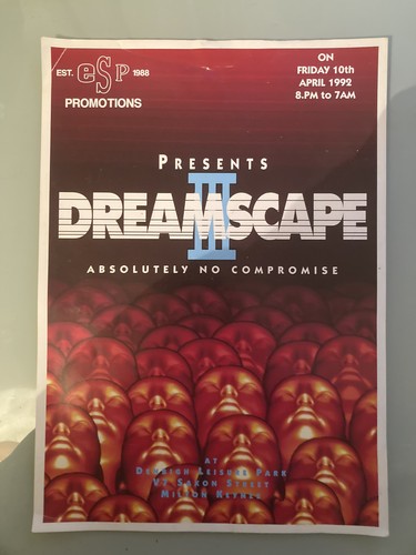 Dreamscape rave flyer a4 - rave,