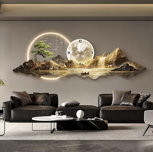 Metal wall art with led - wall,