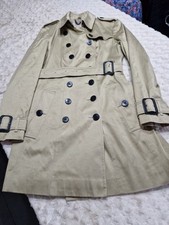 Burberry ladies double breasted, Chelsea Trench Coat Sz 14