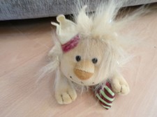 TESCO BROWN PLUSH BEANIE LION SOFT TOY 8in