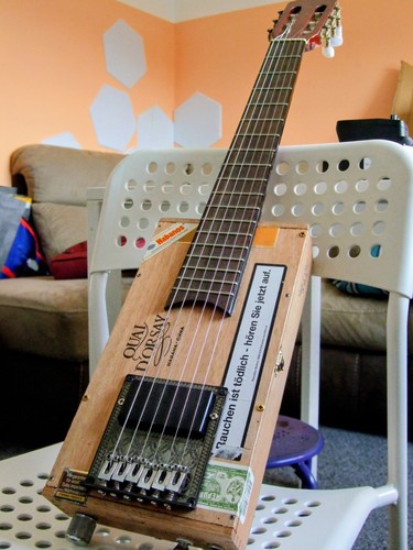 Cigar box guitar hand - box,