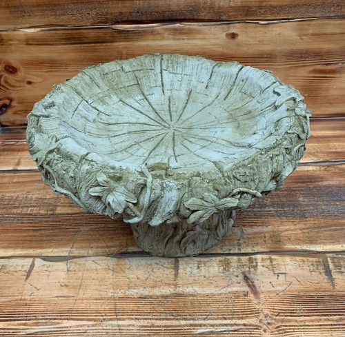 Stone garden tree trunk log - garden,