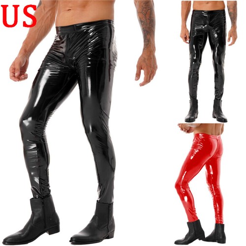 Mens shiny leather - leather,
