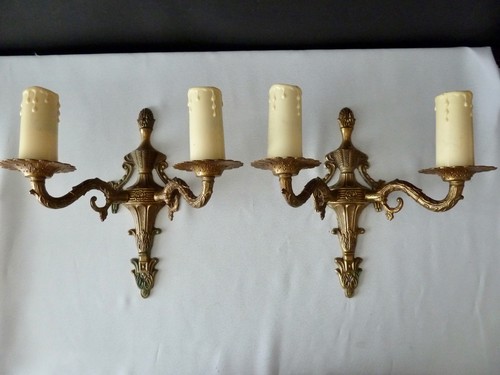 Pair vintage brass - brass,