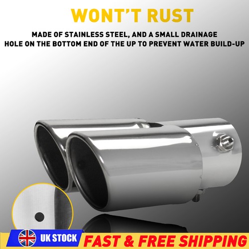 Silver stainless steel exhaust - steel,