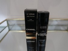 CHANEL NAIL POLISH COLOUR LE VERNIS BLACK SATIN 219 BOXED AUTHENTIC RARE