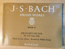J S BACH ORGAN WORKS - BOOK 15