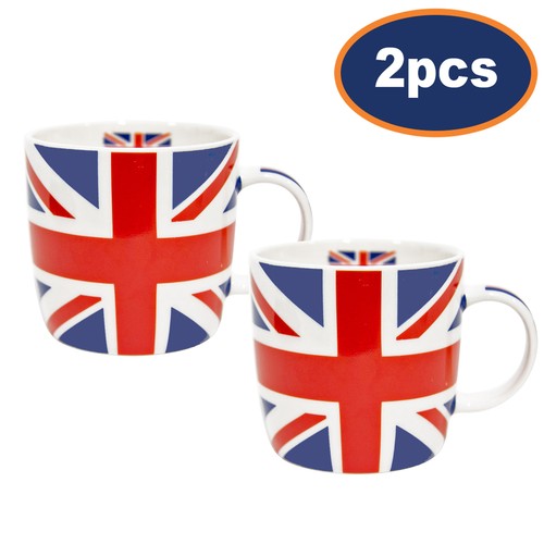 2pc 175ml union jack - jack, ceramic