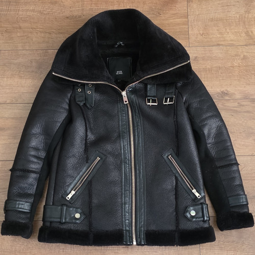 River island black faux - river,