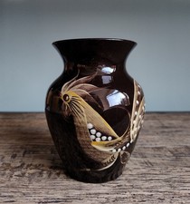 Yeo Pottery Hand Painted Cockerel Vase Bird Rooster Chicken Vintage Ornament