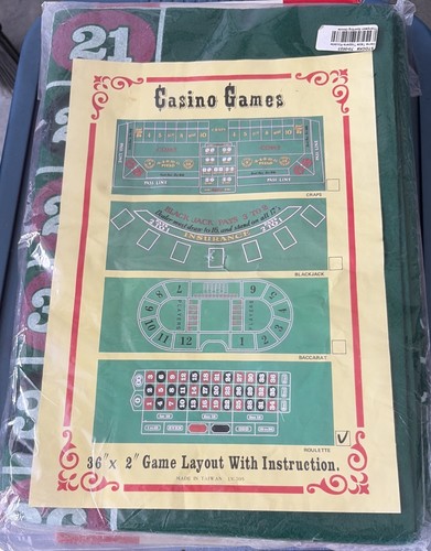 Casino games felt layout 36x72 - casino,