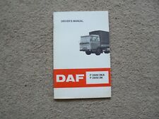 DAF F 2600 DKA & F 2600 DK driver's manual,handbook,instruction book - 1972.....