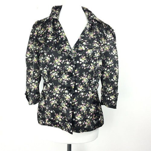 Darling black floral chintz - darling,