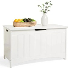 Ottoman Storage Chest White