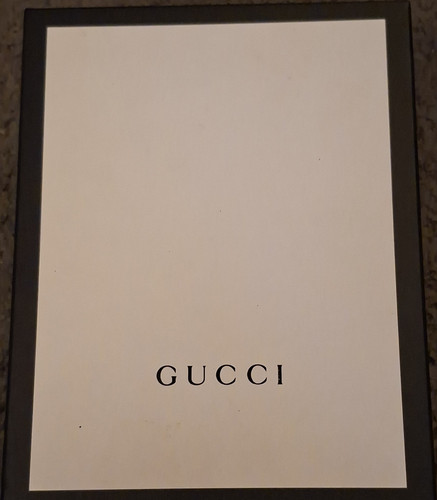 Gucci black textured leather - textured,