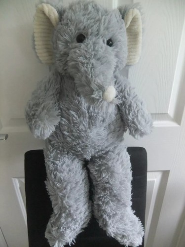 Large asda grey elephant - 21",