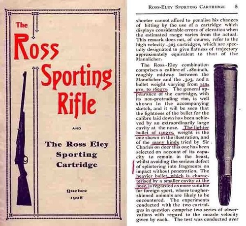 Ross 1908 rifle and eley - ross,