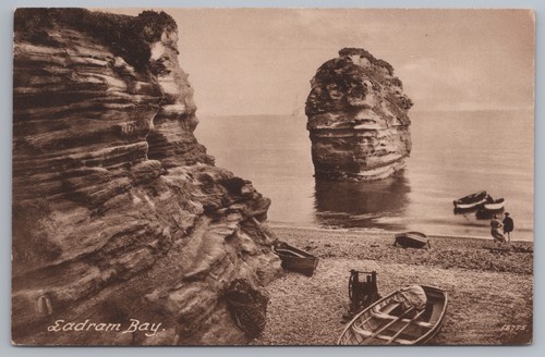 Postcard ladram bay rowing - bay,