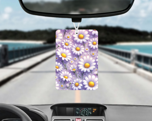 Purple daisies car air - purple,