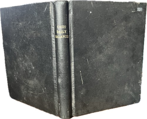 Vintage blank ledger daily - vintage,