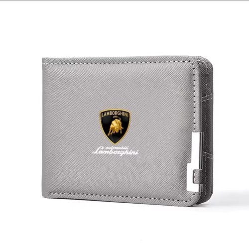 Lamborghini logo bifold wallet - lamborghini,