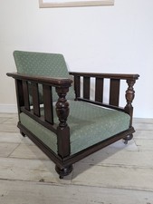Arts & Crafts Reclining Armchair Chair NO Cushions FREE POSTAGE 