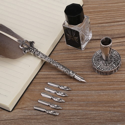 Dip pen ink set vintage - pen,