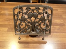 Vintage Cast Iron Table Top Recipe Book Stand