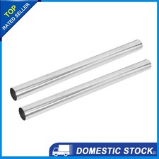 Universal 2.25" OD 30" Length 2.25 Inch Exhaust Mandrel Straight Tube Pack of 2