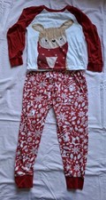 Children's Christmas Pyjamas Aged 7-8. From Avon. Reindeer Design