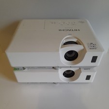 job lot 2× Hitachi CP-EX252N XGA 3LCD   Projector Projector 3421 Hours VGA Hdmi