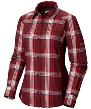Columbia - Silver Ridge Plaid II Long Sleeve Shirt - Women's - Wine Red