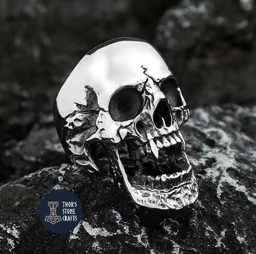 Vampire skull ring - vampire,