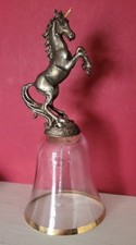 Vintage hand bell,unicorn