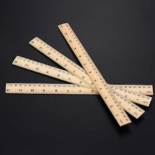 Wooden Ruler 15cm/30cm Student