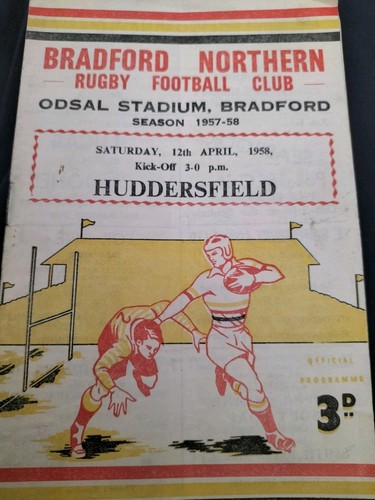Vintage rugby league programme - vintage,