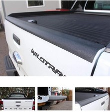 BLACK REAR TAILGATE LOAD BED RAIL PROTECTOR COVER TRIM TO FIT FORD RANGER 12-22 