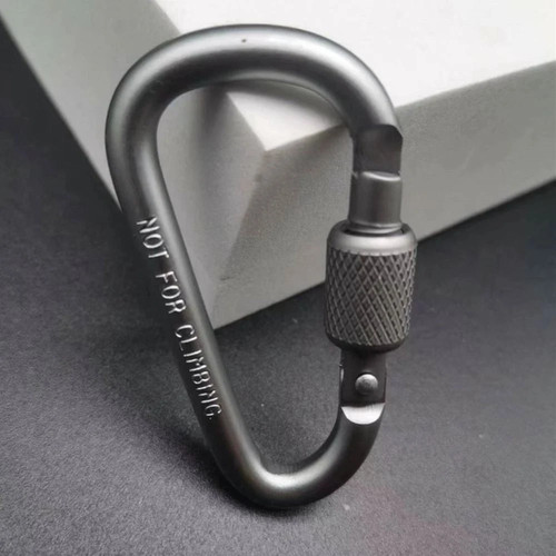 Aluminium alloy carabiner - aluminium,