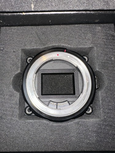 Red digital camera lens mount - red,