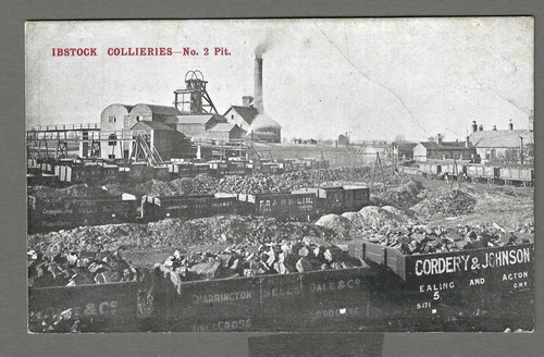 Vintage postcard ibstock - postcard,