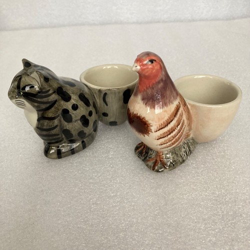 Quail ceramics egg cup - ceramics, x