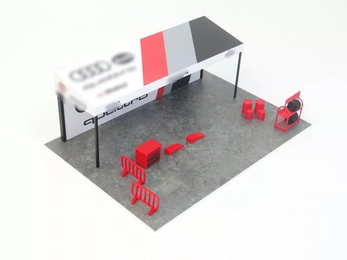 Pit stop diorama rally - stop,