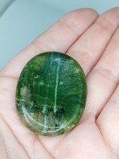 Serpentine worry stone crystal - serpentine,