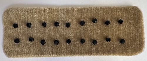 Antique black glass buttons
