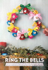 Monica Fuertes knitting pattern DK Christmas bells advent calendar wreath