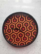 The Shjning Overlook Hotel 70s Carpet Pattern Upcyled Wall Clock