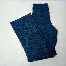 Zara Emerald Green Funky Festival Trousers Pants Sz 8/10 bootleg geometric