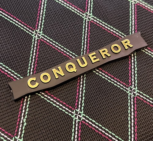 Conqueror model plaque flag - model,